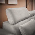 ECKSOFA in Velours Sandfarben  - Sandfarben/Schwarz, Design, Textil/Metall (299/264cm) - Novel