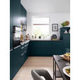 EINBAUKÜCHE   - Dunkelblau, Design, Holzwerkstoff - Novel