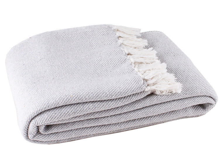 ÁGYTAKARÓ 200/220 cm  - világosszürke, Basics, textil (200/220cm)