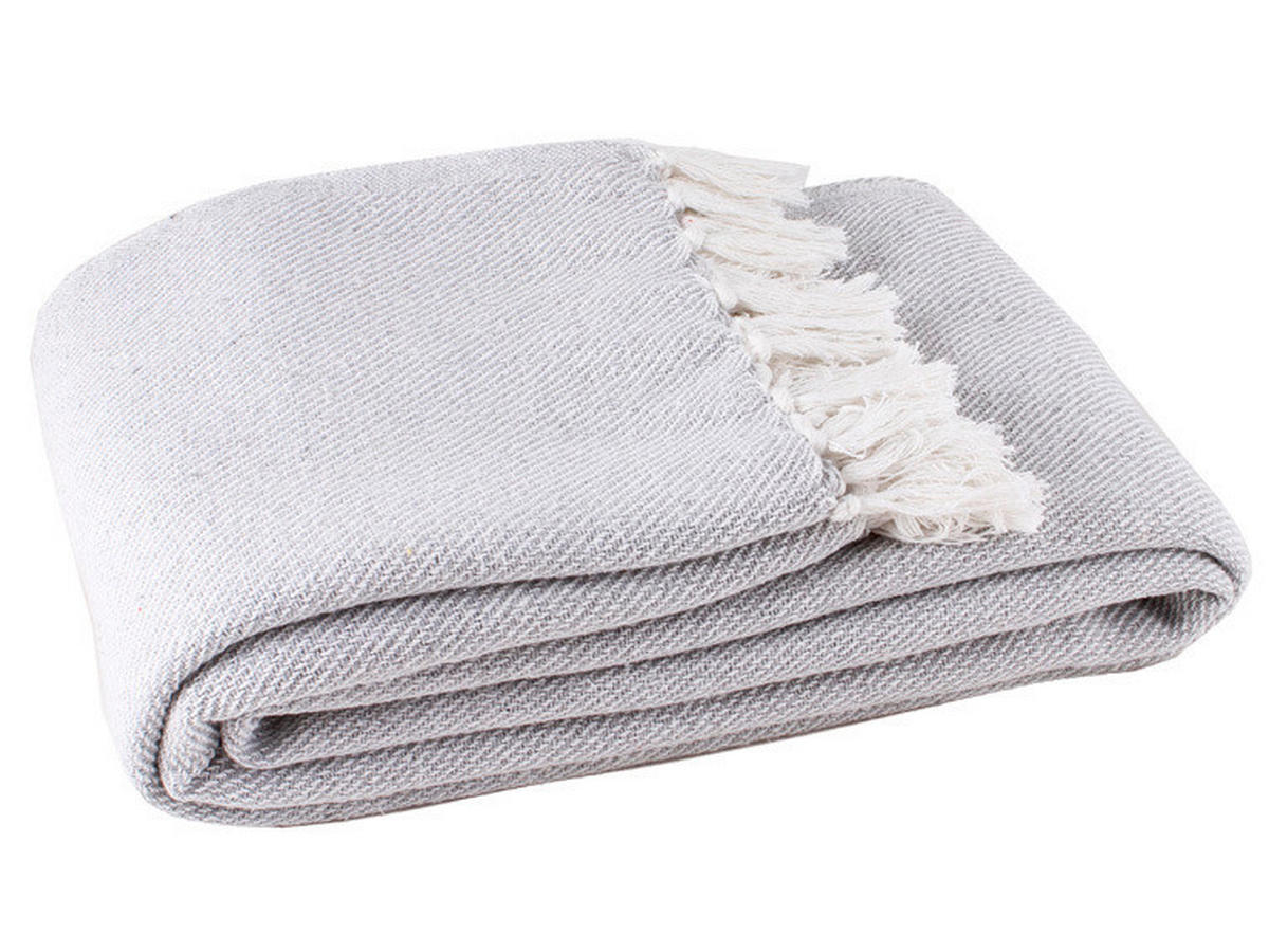 ÁGYTAKARÓ 200/220 cm  - világosszürke, Basics, textil (200/220cm)