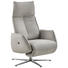 RELAXSESSEL in Leder Hellgrau - Edelstahlfarben/Hellgrau, Design, Leder (71/114/84cm) - Ambiente RELAXSESSEL in Leder Hellgrau - Edelstahlfarben/Hellgrau, Design, Leder (71/114/84cm) - Ambiente