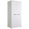 BABYKLEIDERSCHRANK  - Eiche Artisan/Weiß, Basics, Holzwerkstoff/Kunststoff (90/195/60cm) - My Baby Lou