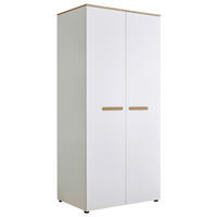 BABYKLEIDERSCHRANK  - Eiche Artisan/Weiß, Basics, Holzwerkstoff/Kunststoff (90/195/60cm) - My Baby Lou