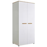 BABYKLEIDERSCHRANK  - Eiche Artisan/Weiß, Basics, Holzwerkstoff/Kunststoff (90/195/60cm) - My Baby Lou
