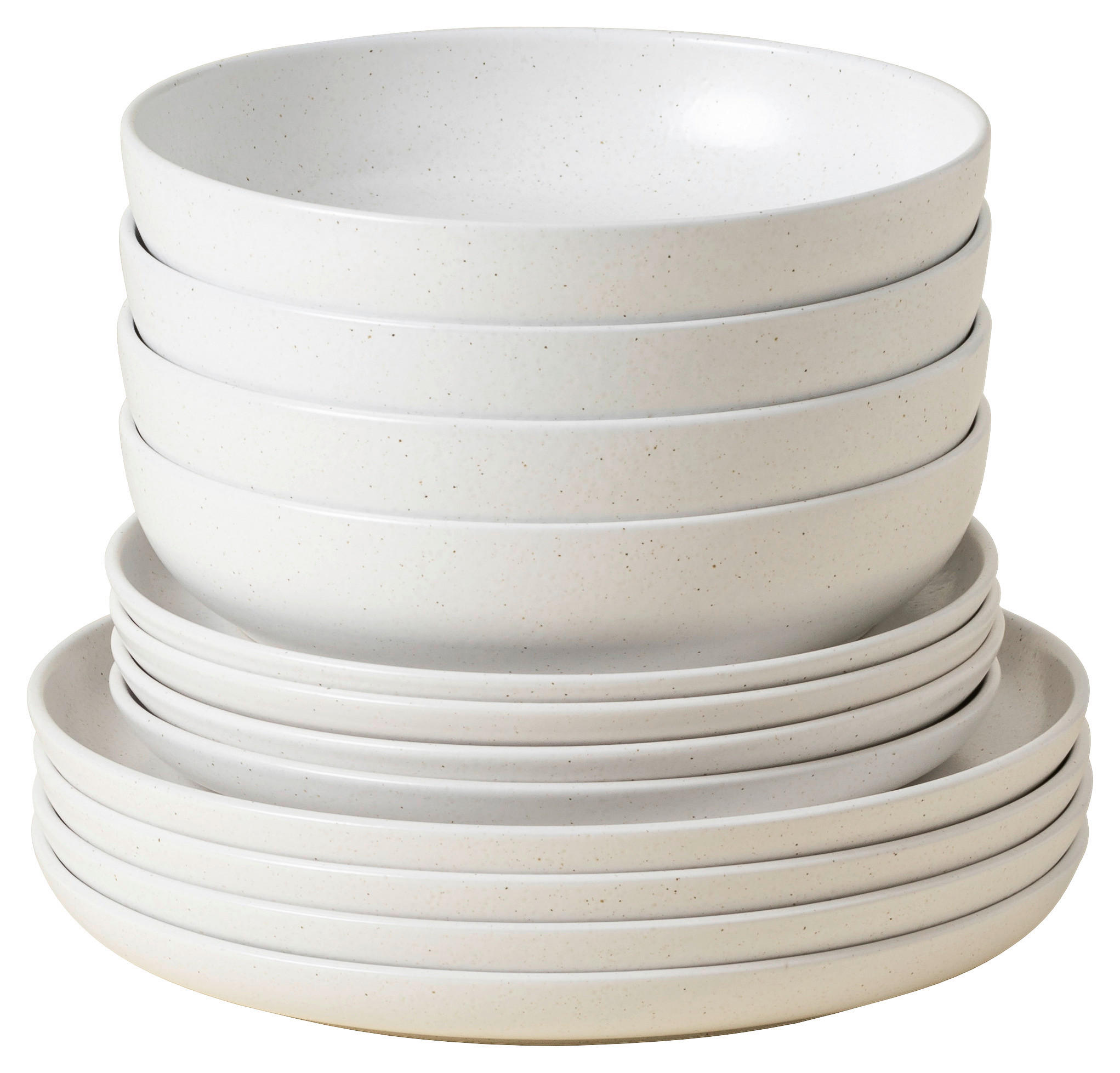 KOMBISERVICE Weiß PACIFICA 12-teilig 4 Personen  - Weiß, Basics, Keramik - Costa Nova