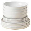KOMBISERVICE Weiß PACIFICA 12-teilig 4 Personen  - Weiß, Basics, Keramik - Costa Nova