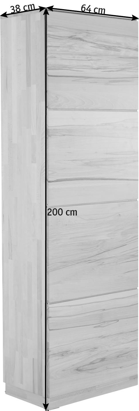 GARDEROBENSCHRANK 64/200/38 cm  - Buchefarben, Design, Holz (64/200/38cm) - Linea Natura