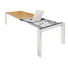ESSTISCH Eiche furniert rechteckig Weiß, Eichefarben - Eichefarben/Weiß, Design, Holz (200/100/75cm) - Now by Hülsta ESSTISCH Eiche furniert rechteckig Weiß, Eichefarben - Eichefarben/Weiß, Design, Holz (200/100/75cm) - Now by Hülsta