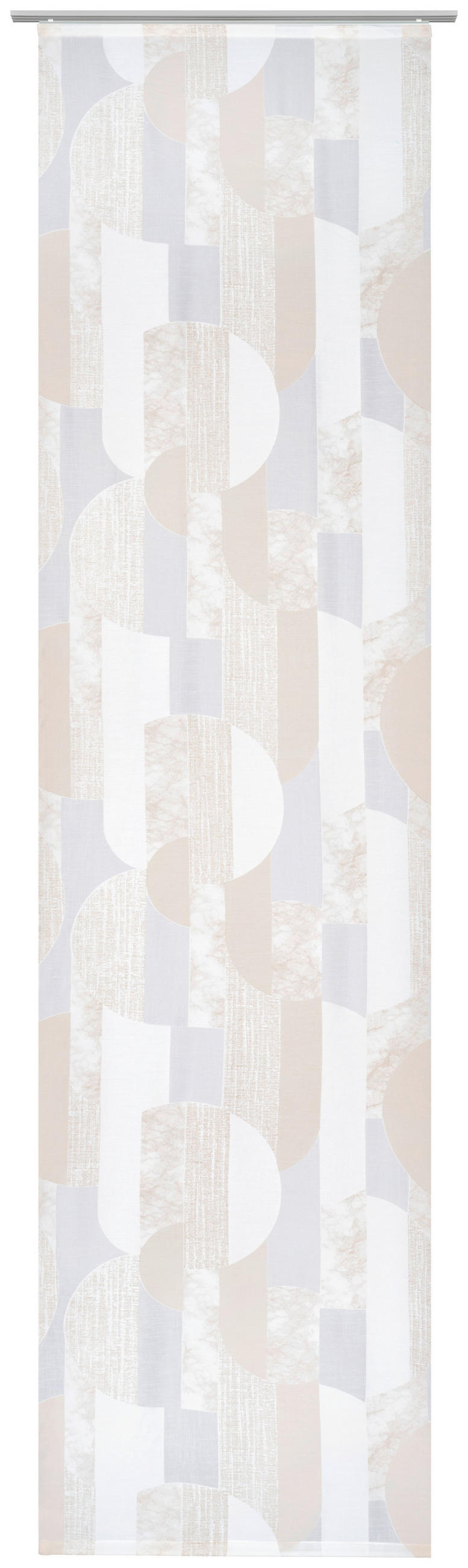PANEL ZAVESA bela - bela, Osnovno, tekstil (60/260cm) - Novel