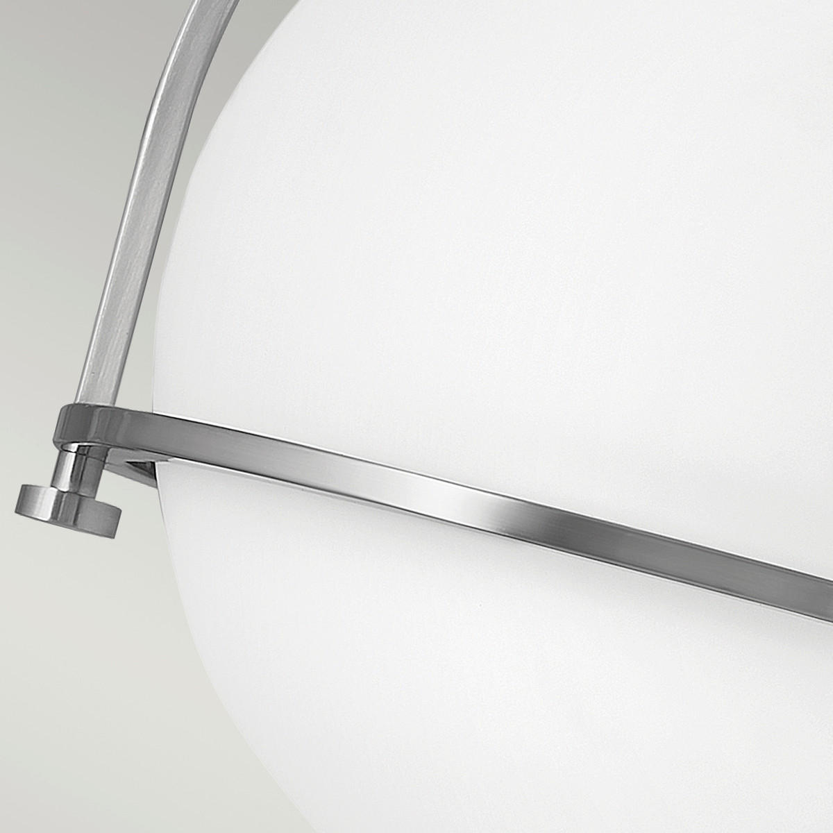 DECKENLEUCHTE  28.2/31.8 cm    - Nickelfarben, Design, Glas/Metall (28.2/31.8cm) - Elstead Lighting