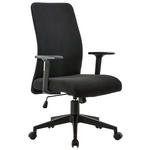 DREHSTUHL Webstoff Schwarz  - Schwarz, KONVENTIONELL, Kunststoff/Textil (62/102,5-112/57cm) - Carryhome