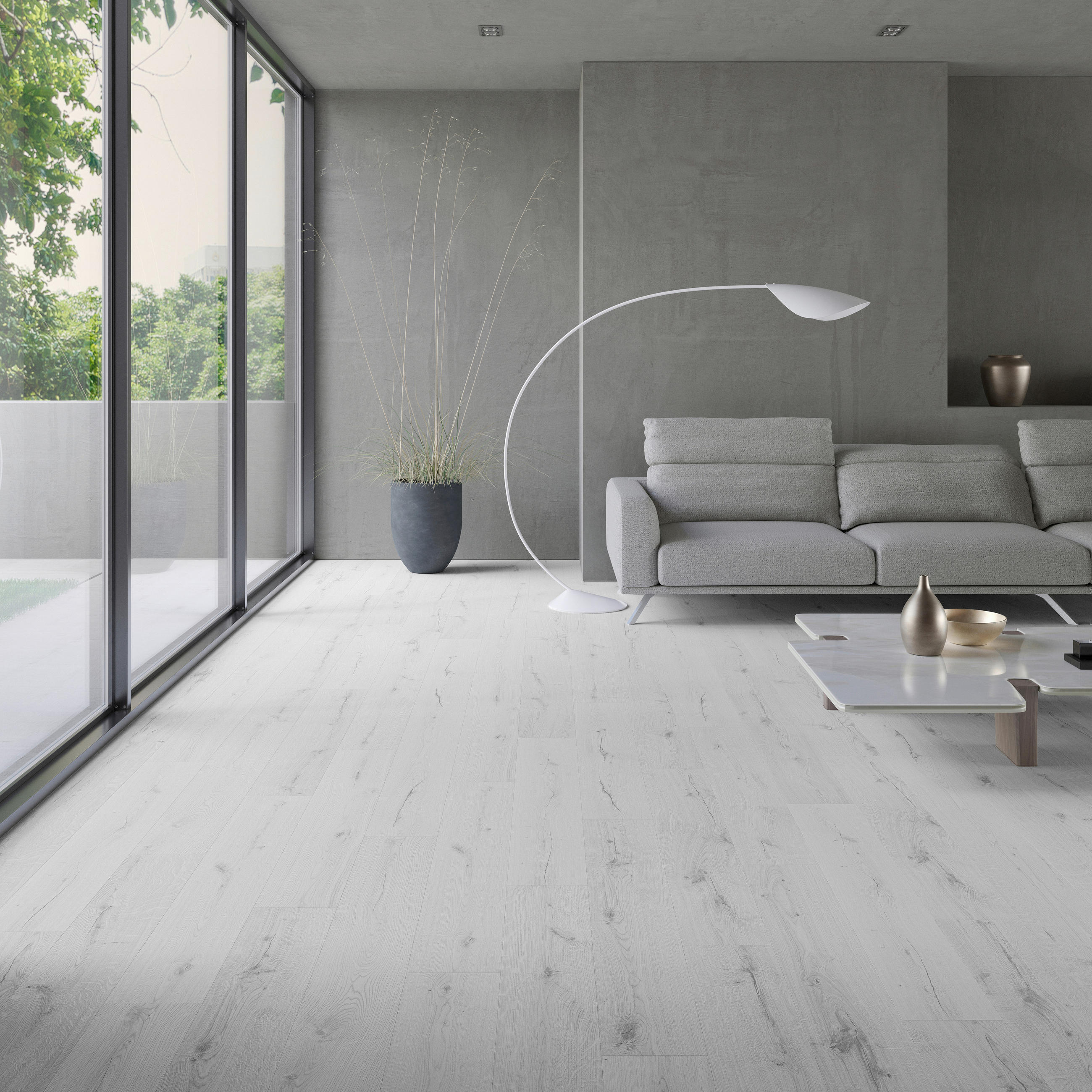 VINYLBODEN Barlinek SPC Arctic Oak  per  m² - Eiche grau, Design, Kunststoff (19,8/0,55/123,4cm) - Barlinek