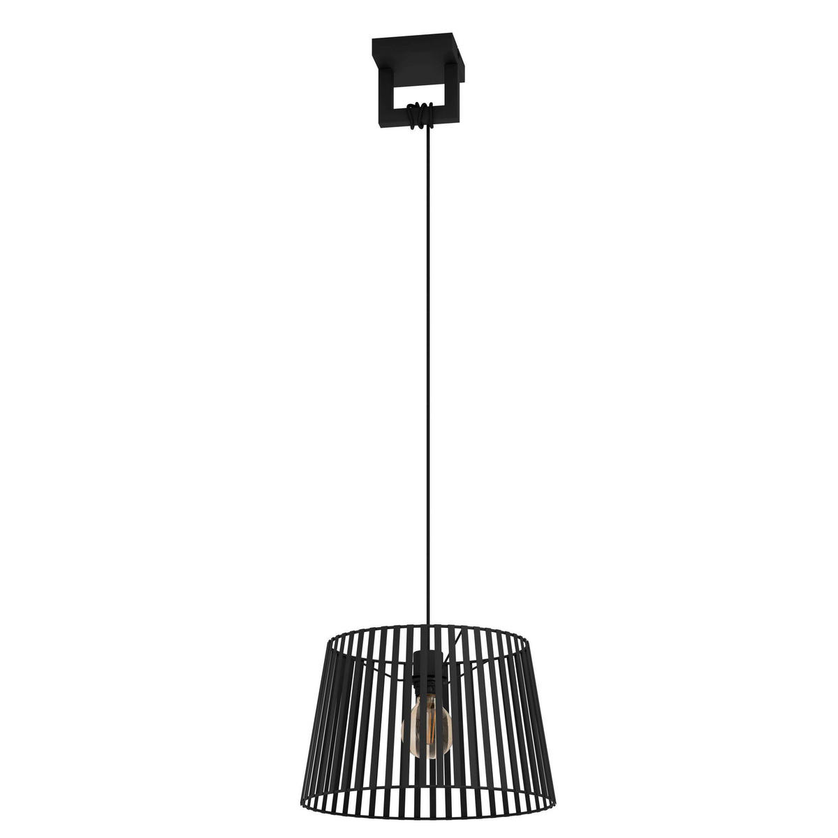 HÄNGELEUCHTE 38/150 cm  - Schwarz, Basics, Metall (38/150cm) - Eglo