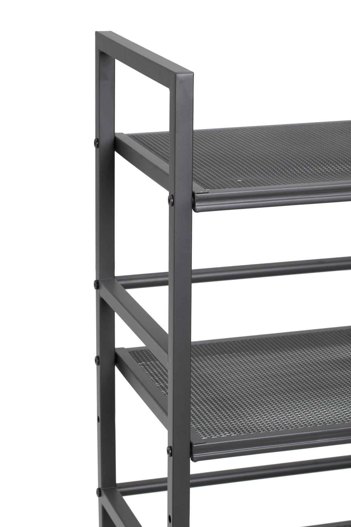 SCHUHREGAL Grau  - Weiß/Grau, MODERN, Metall (59/70/30cm) - PBJ