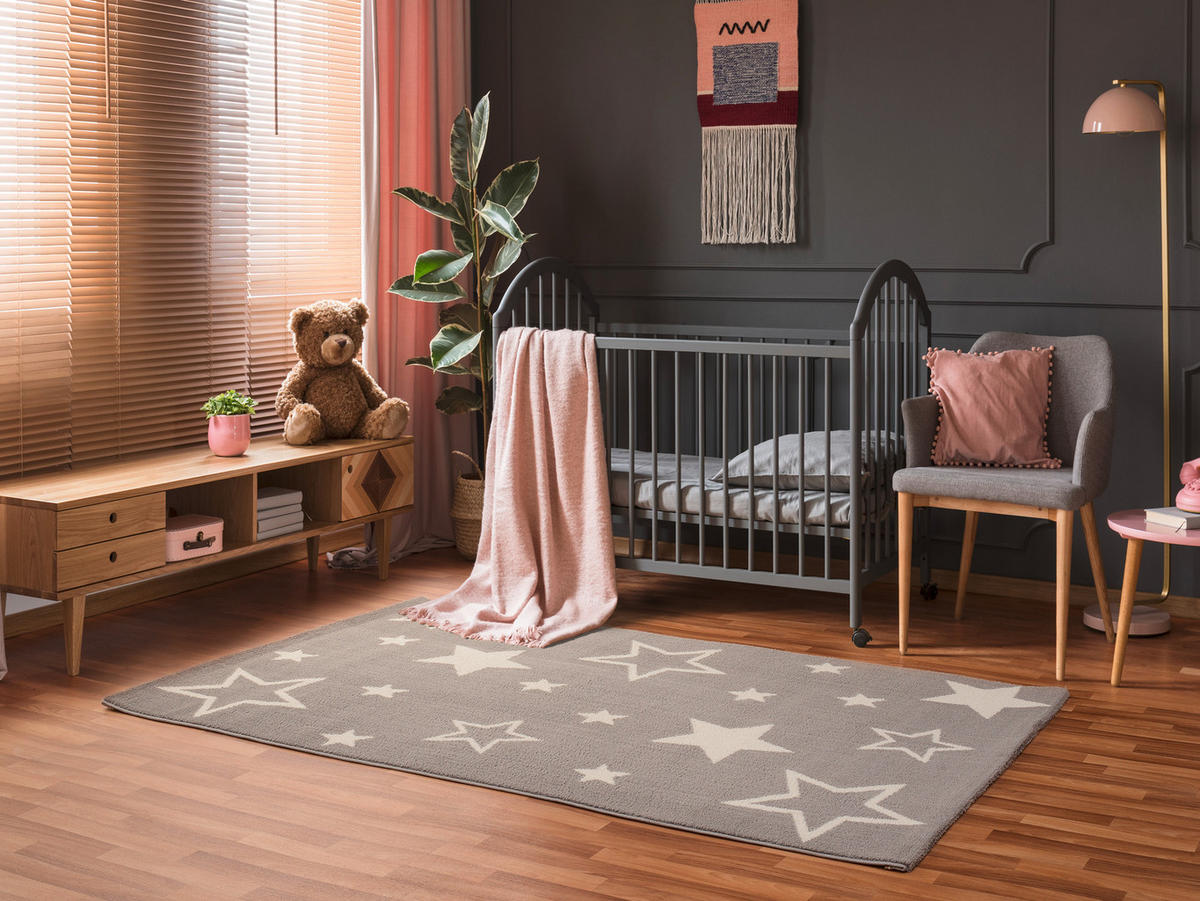 KINDERTEPPICH 65/130 cm  - Grau, Design, Textil (65/130cm) - Ben'n'jen