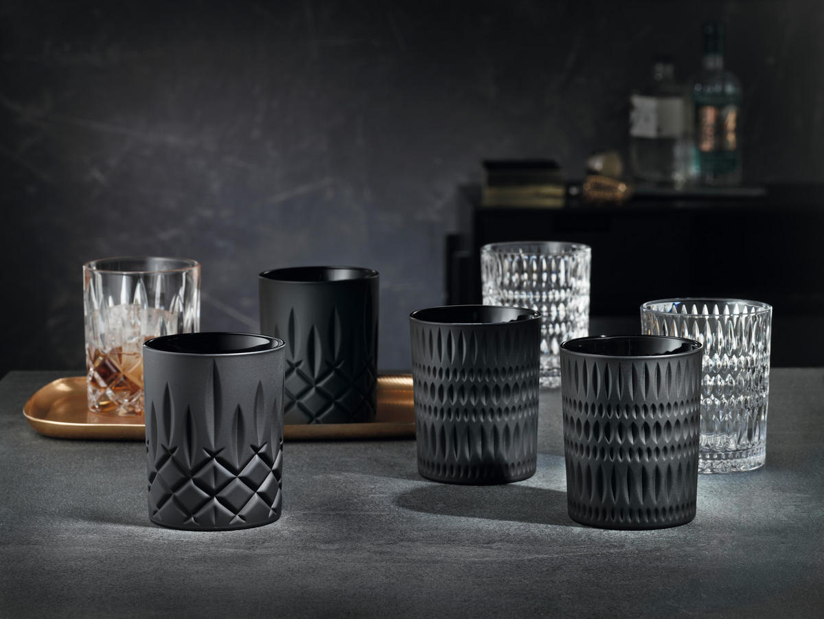 WHISKYGLAS 304 ml 2-teilig  - Schwarz, LIFESTYLE, Glas - Nachtmann