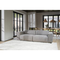 3-SITS SOFFA i beige  - beige/svart, Klassisk, metall/trä (236/70/98cm) - Rowico