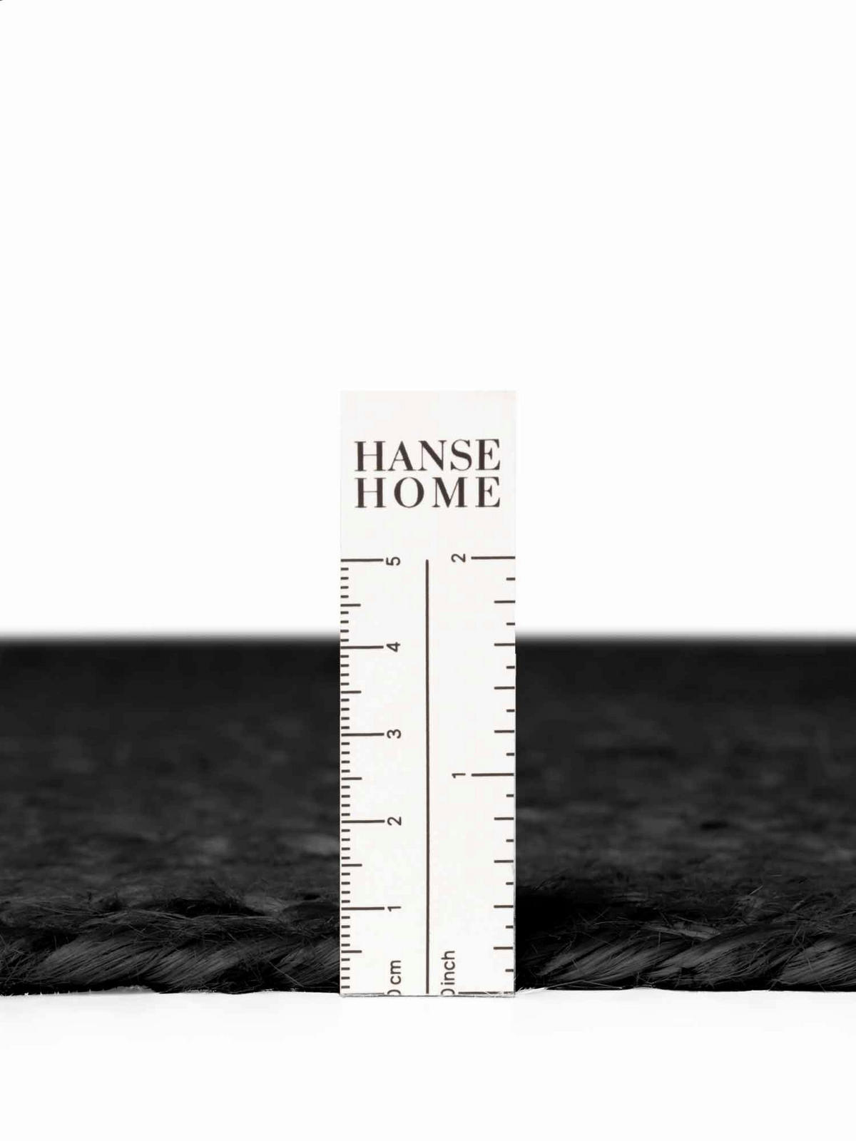 JUTETEPPICH 140 cm Jute Braided Schwarz  - Schwarz, Basics, Textil (140cm) - Hanse Home