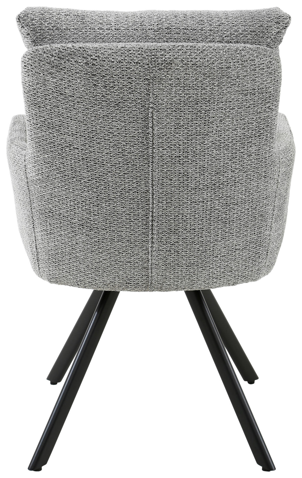 ARMLEHNSTUHL  in Eisen Chenille  - Schwarz/Grau, Design, Textil/Metall (60,5/92/67cm) - Carryhome