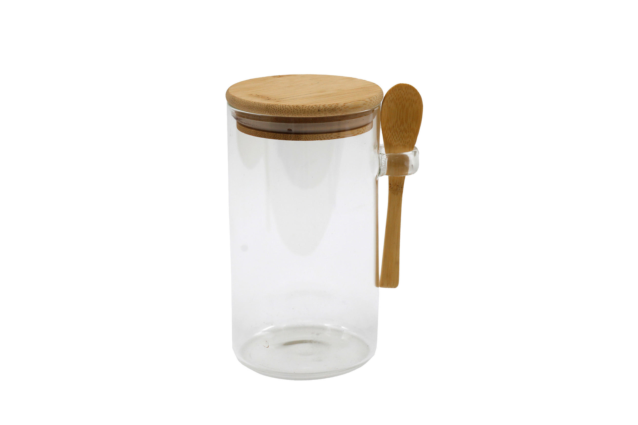 ÜVEG ÉTELTÁROLÓ  0.25 l  - világosbarna, Basics, Üveg/természetes anyagok (8.5/15.5/8.5cm)