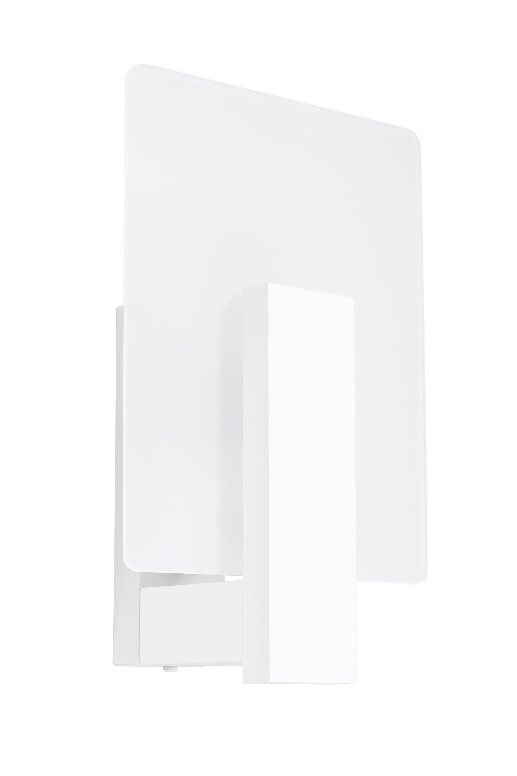 WANDLEUCHTE Lappo 16/12/30.5 cm   - Weiß, Design, Glas/Holz (16/12/30.5cm)