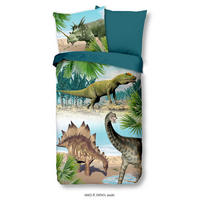 KINDERBETTWÄSCHE Renforcé 135/200 cm  - Grün, Textil (135/200cm)