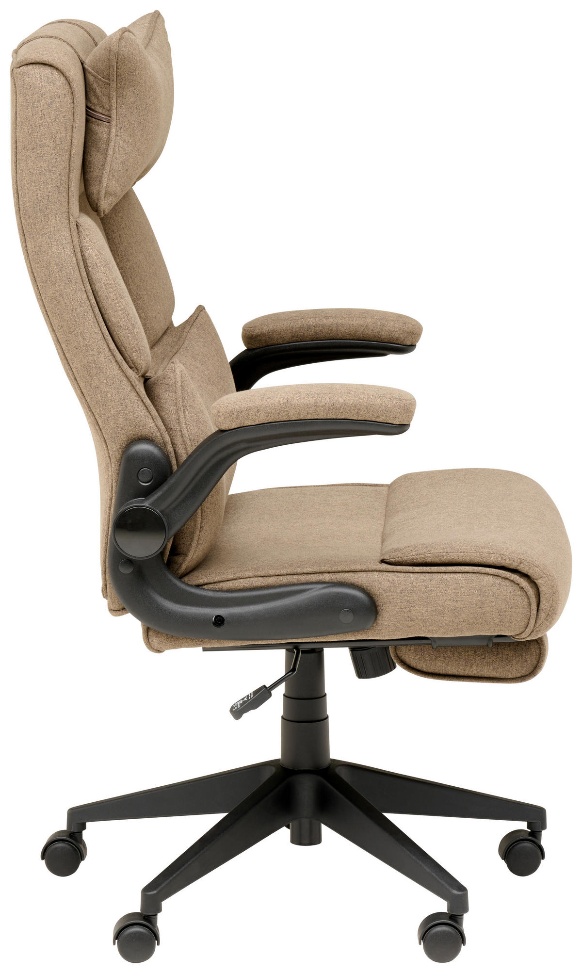 CHEFSESSEL  in Webstoff Braun  - Schwarz/Braun, MODERN, Kunststoff/Textil (62/112-122/65cm) - MID.YOU