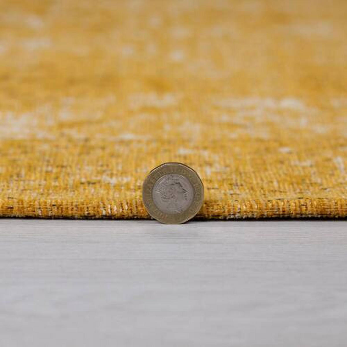 VINTAGE-TEPPICH 120/170 cm Manhattan Dunkelgelb  - Dunkelgelb, Basics, Textil (120/170cm) - Xora