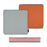 SITZKISSEN 40/40/5 cm  - Hellrosa/Hellgrau, Basics, Textil (40/40/5cm)