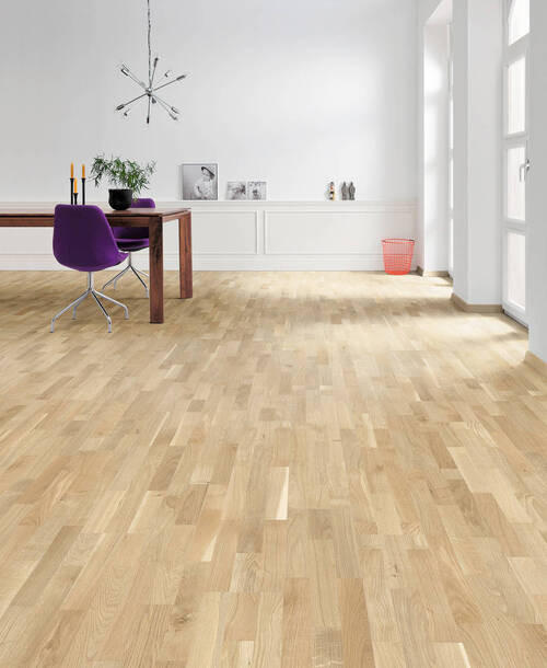 PARKETTBODEN Living by HARO PARKETT 2500 SB SL  per  m² - Hellbraun, Basics, Holzwerkstoff (18/108.5cm) - Living by HARO