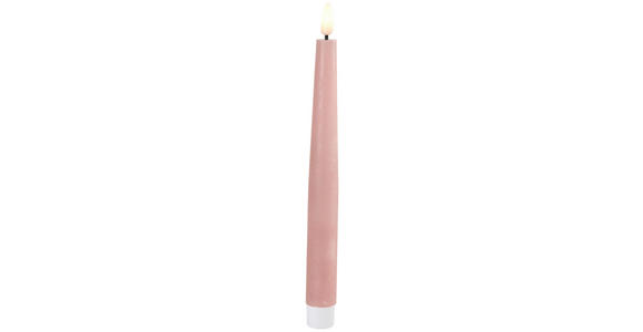 LED-KERZE 2,2/22 cm  - Hellrosa, LIFESTYLE, Kunststoff/Paraffin (2,2/22cm) - Ambia Home