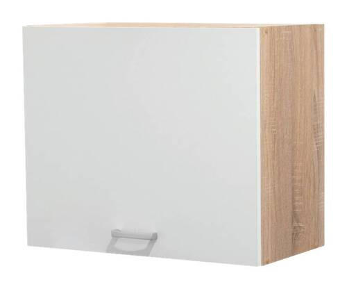 KÜCHENOBERSCHRANK 60/50/31 cm  in Weiß, Eichefarben  - Eichefarben/Silberfarben, Basics, Holzwerkstoff/Kunststoff (60/50/31cm) - MID.YOU