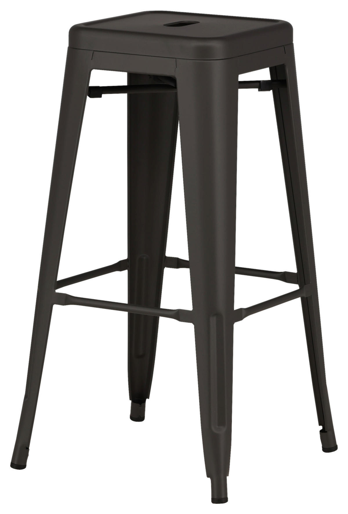 BARHOCKER-SET in Dunkelgrau  - Dunkelgrau, Design, Metall (43/76/43cm) - Livetastic