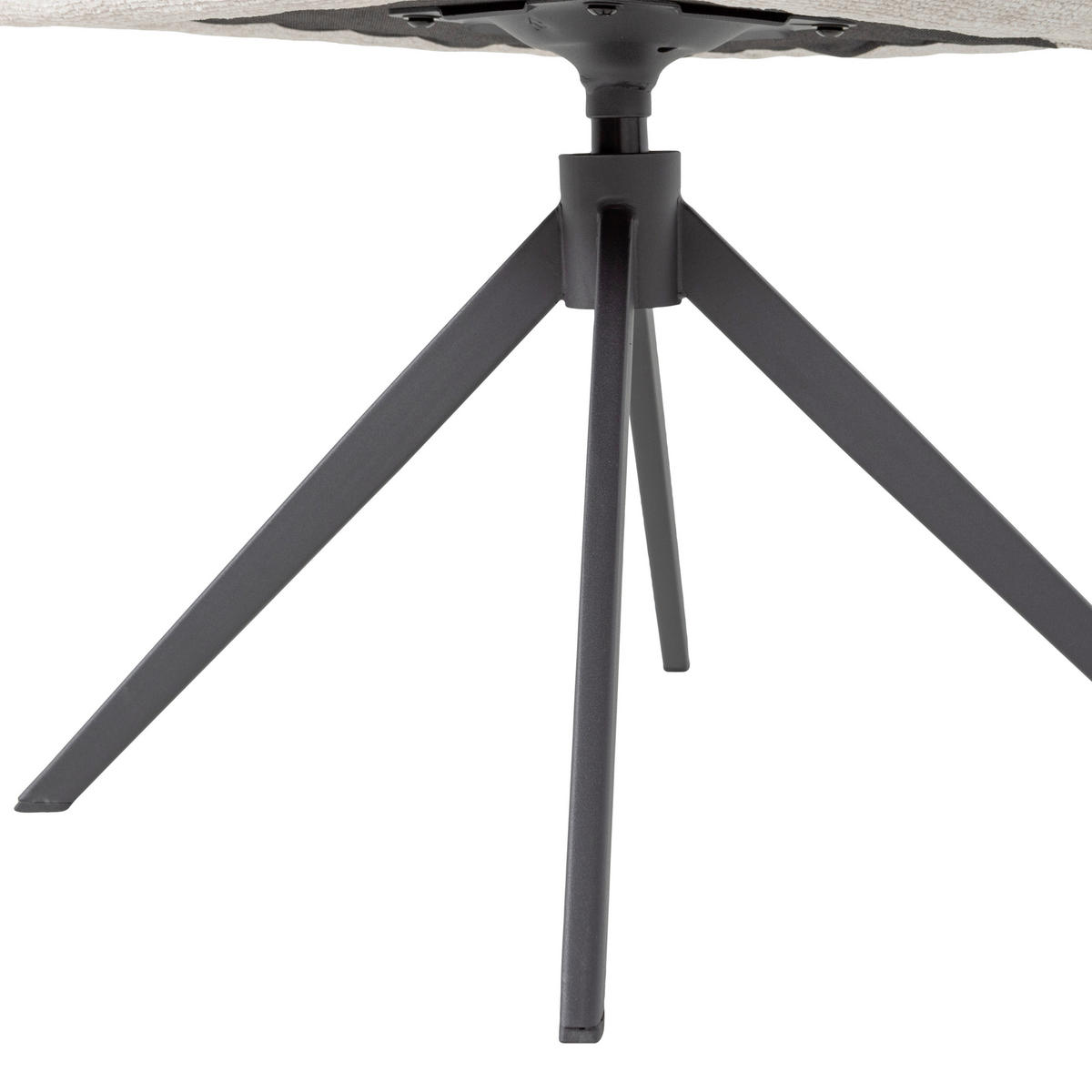 ARMLEHNSTUHL  Sitzfläche 360° drehbar Webstoff  Naturfarben  - Schwarz/Naturfarben, MODERN, Textil/Metall (61/88/63cm) - Livetastic