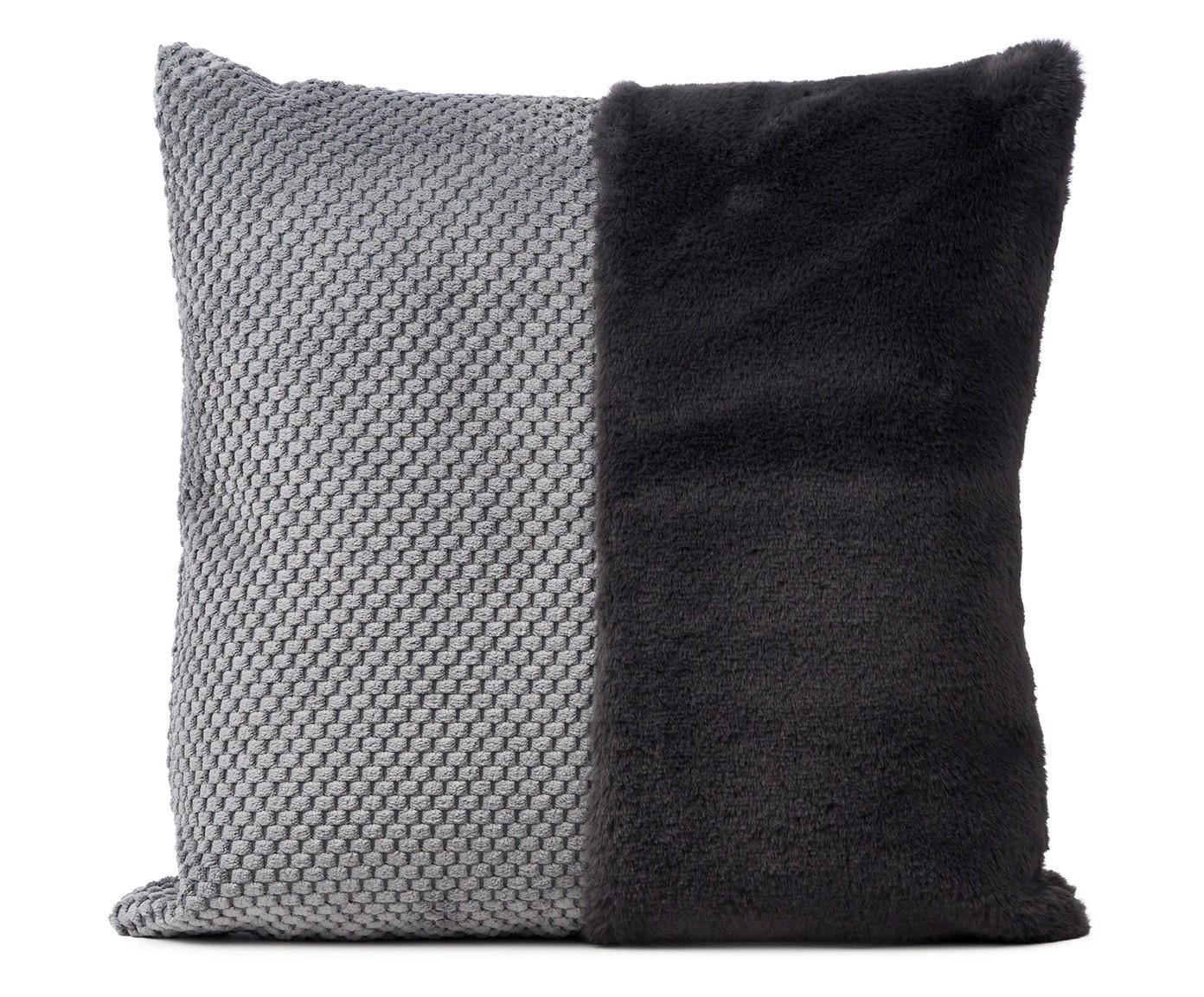 DEKORAČNÝ VANKÚŠ 50/50 cm - antracitová, Basics, textil (50/50cm) - Novel