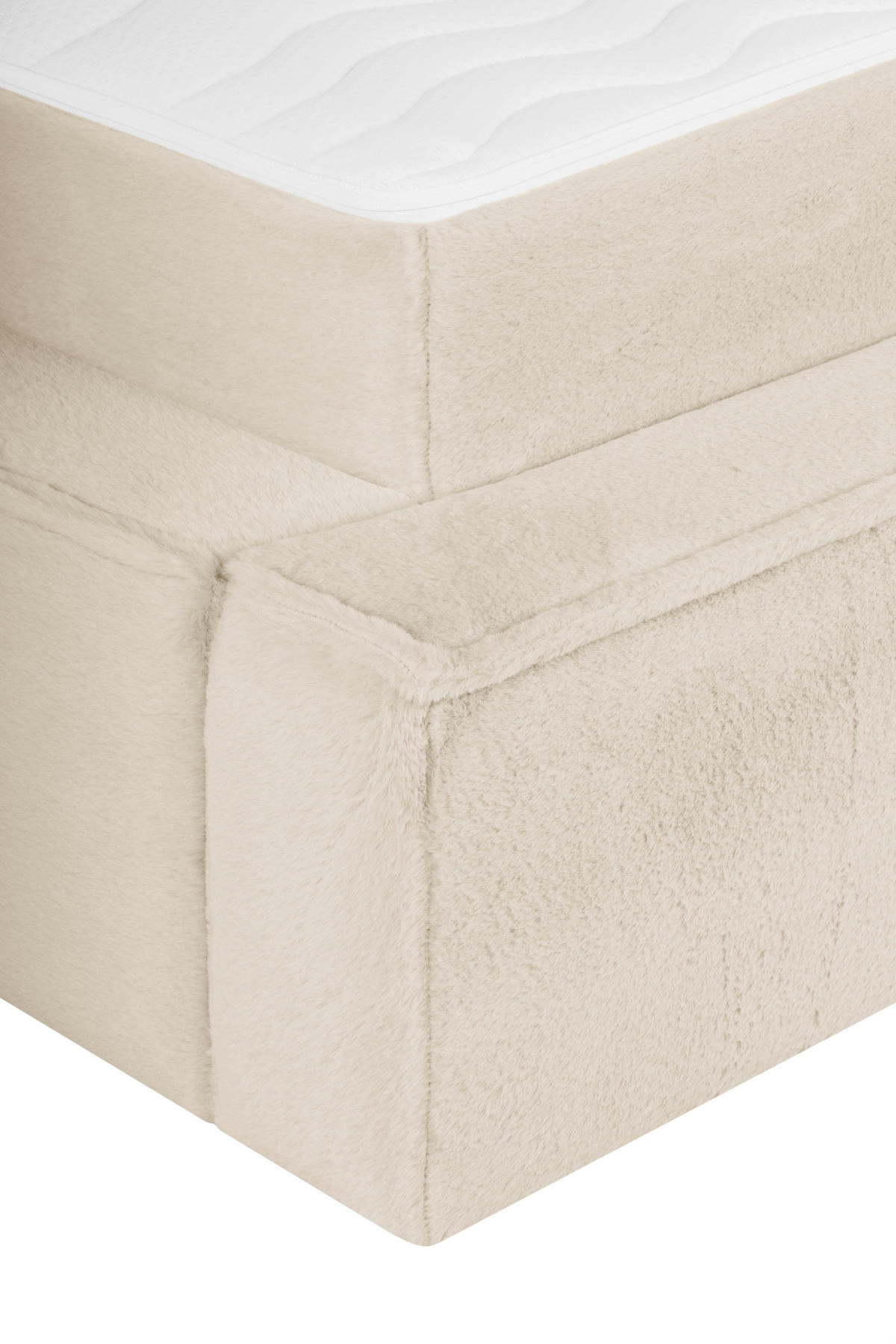 KONTINENTALSÄNG 140/200 cm  i beige  - beige/svart, Klassisk, trä/textil (140/200cm) - Visionight