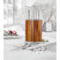 MESSERBLOCK Edelstahl 6-teilig - Edelstahlfarben/Akaziefarben, Basics, Holz/Metall - Homeware