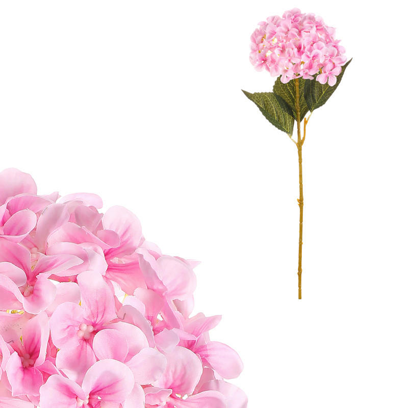 DEKORAČNÍ KVĚTINA 75 cm - růžová, Basics, textil (75cm)