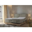 BOXSPRINGBETT 180/200 cm  in Eichefarben, Olivgrün  - Eichefarben/Olivgrün, Natur, Holz/Textil (180/200cm) - Valnatura