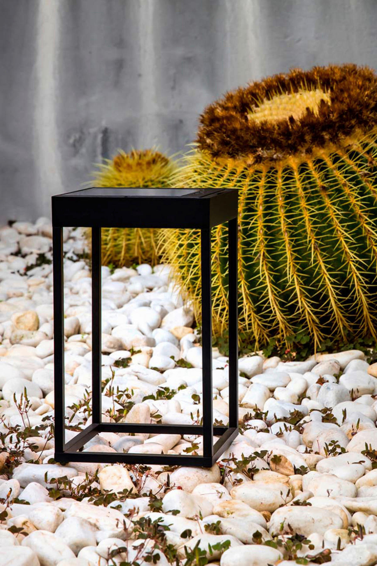 SOLARLEUCHTE  - Schwarz, Design, Metall (18.4/18.4/30cm)