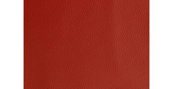 ECKSOFA in Echtleder Rot  239/271 cm  - Rot/Alufarben, Design, Leder/Metall (239/271cm) - Cantus