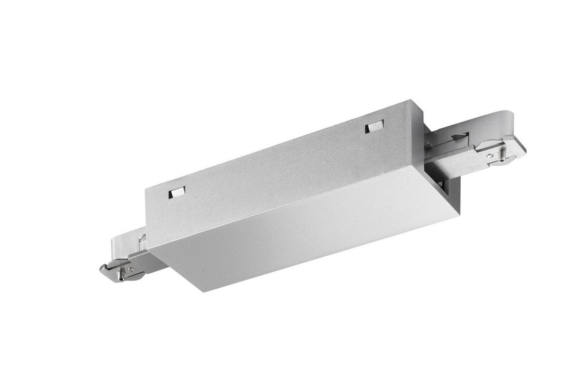 SCHIENENSYSTEM-EINSPEISER - Nickelfarben, Basics, Metall (4,5/12cm) - Fischer & Honsel