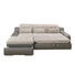 ECKSOFA Beige, Grau Bettkasten, Nierenkissen, Schlaffunktion - Chromfarben/Beige, Design, Textil/Metall (205/270cm) - Carryhome ECKSOFA Beige, Grau Bettkasten, Nierenkissen, Schlaffunktion - Chromfarben/Beige, Design, Textil/Metall (205/270cm) - Carryhome