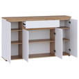 SIDEBOARD  160/93/38 cm 1 Schublade(n)  - Weiß/Eiche Artisan, MODERN, Holzwerkstoff (160/93/38cm) - Carryhome
