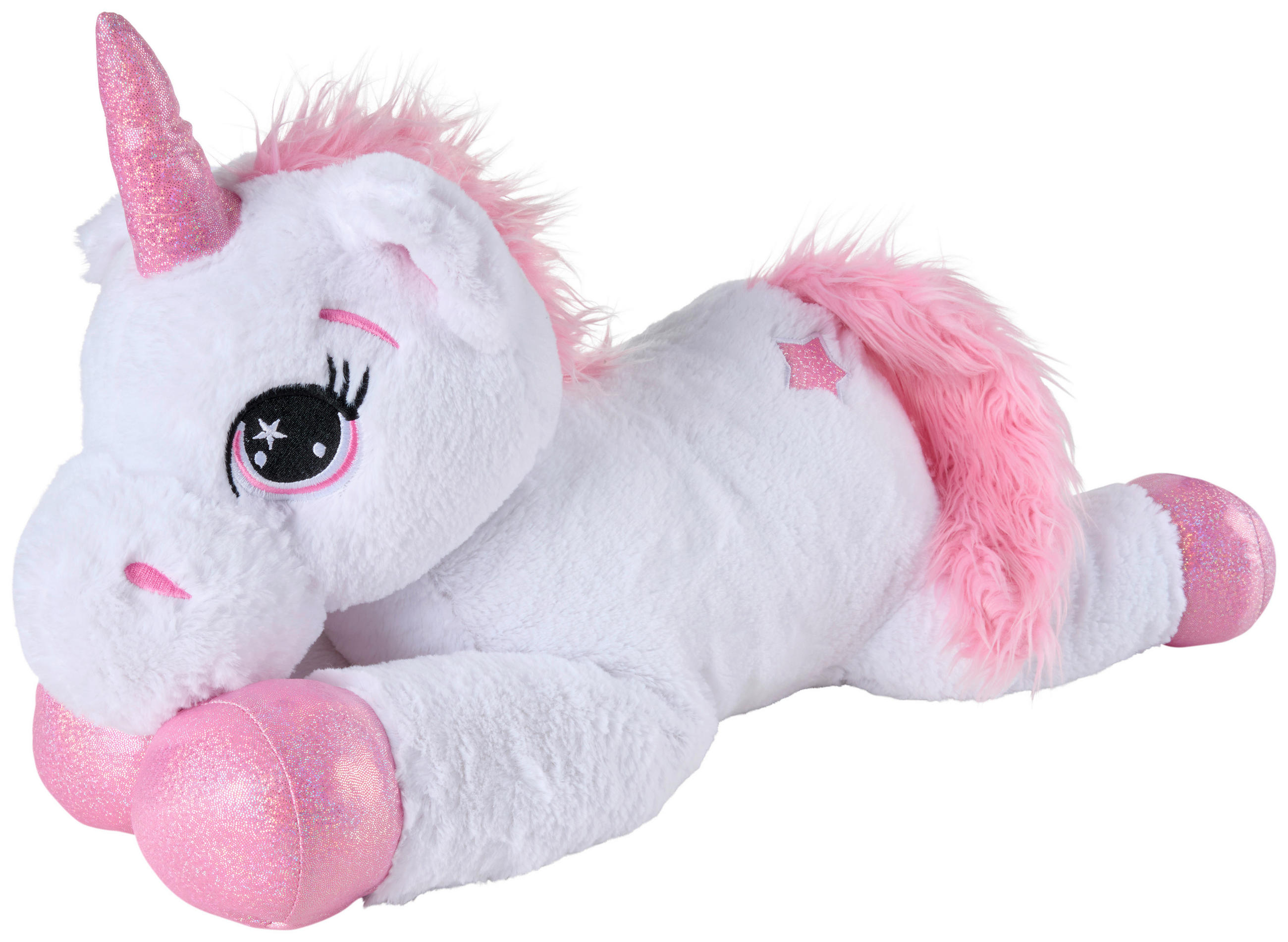 PLÜSCHTIER 60 cm  - Rosa/Weiß, Basics, Kunststoff/Textil (60cm) - My Baby Lou