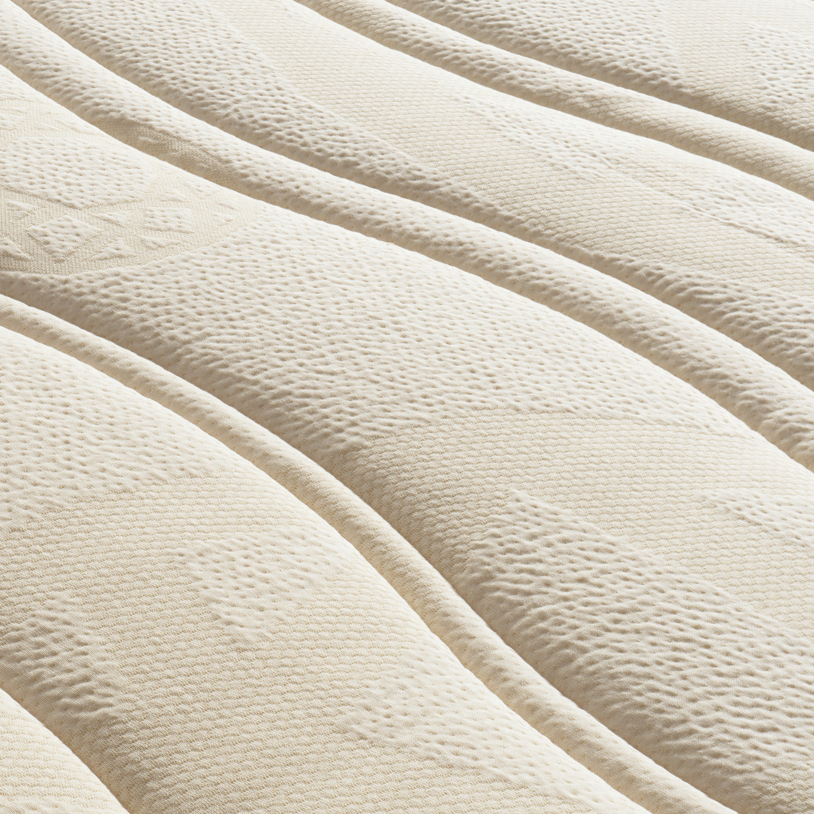 TOPPER WALDGRÜN LATEX 160/200 cm Höhe ca. 6 cm  - Weiß, Basics, Textil (160/200cm) - Linea Natura