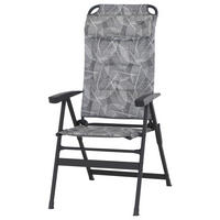 CAMPINGSESSEL - Anthrazit/Grau, KONVENTIONELL, Textil/Metall (61/121/68cm) - Siena Garden