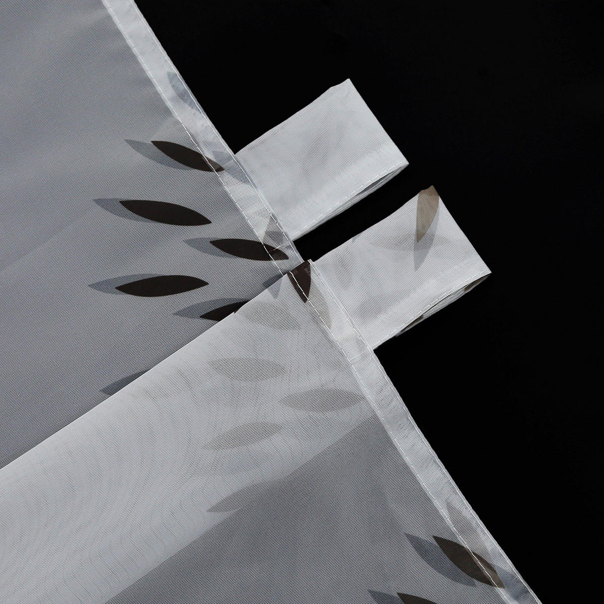 KURZGARDINE   120/60 cm   - Hellbraun/Weiß, Basics, Textil (120/60cm) - Joyswahl
