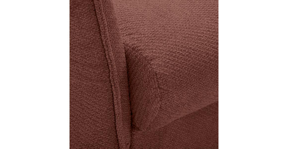 BIGSOFA  in Webstoff Dunkelrot  - Schwarz/Dunkelrot, KONVENTIONELL, Textil/Metall (282/94/127cm) - Ambia Home