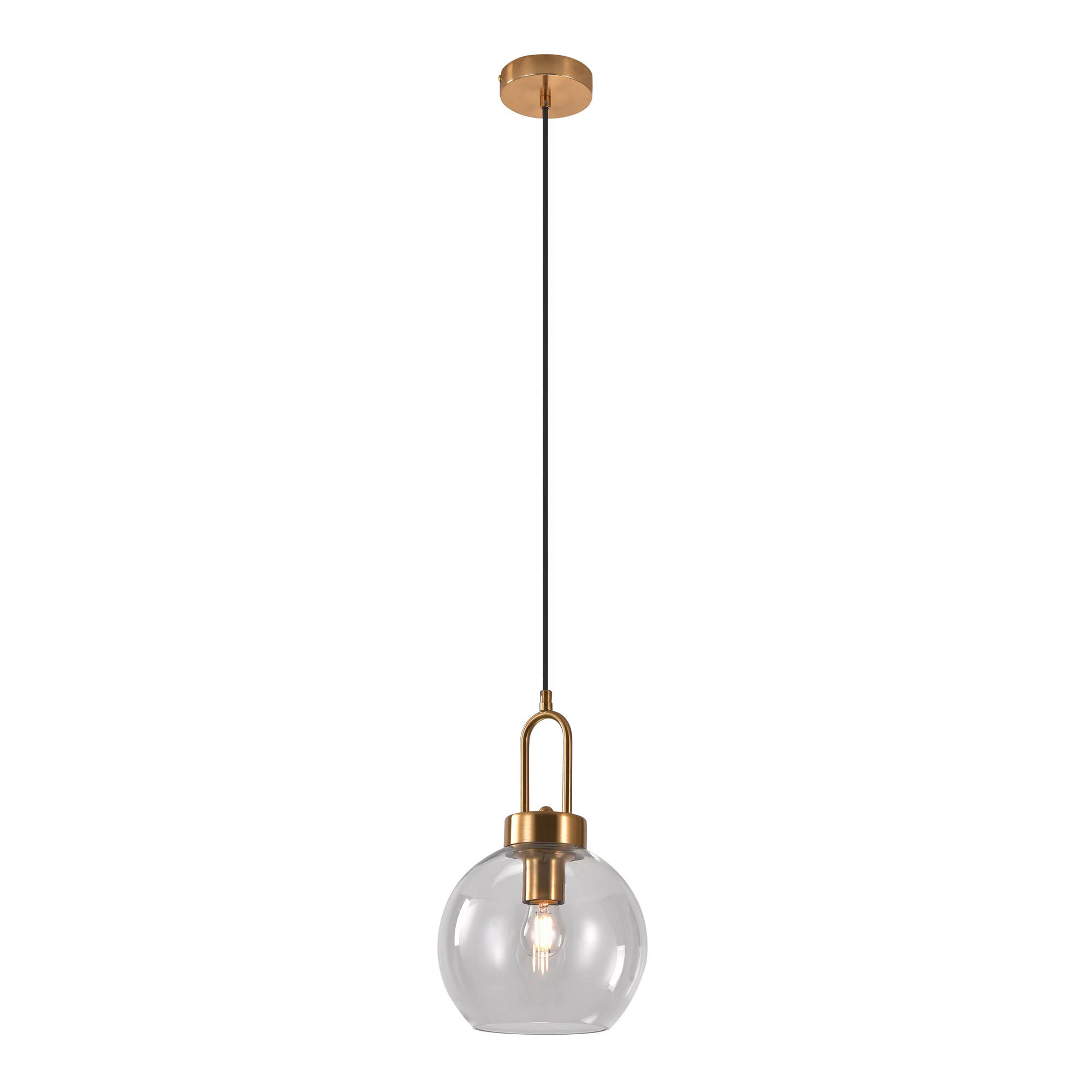 HÄNGELEUCHTE 20/33 cm - Klar, Basics, Glas/Metall (20/33cm)